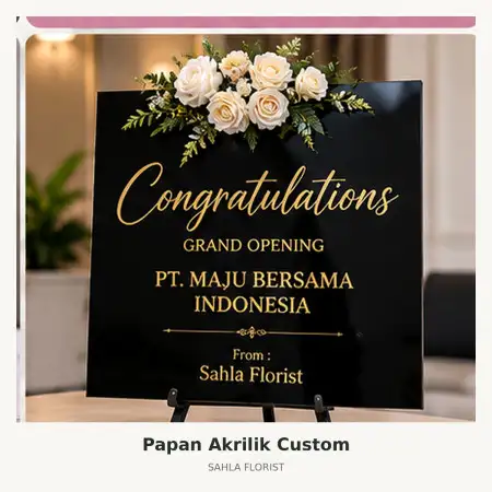 Papan Bunga Akrilik Ponorogo